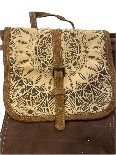 Boho leather backpack - leather,
