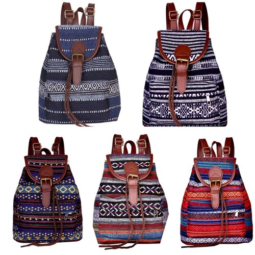 Fashion boho bag woven tribal - woven,